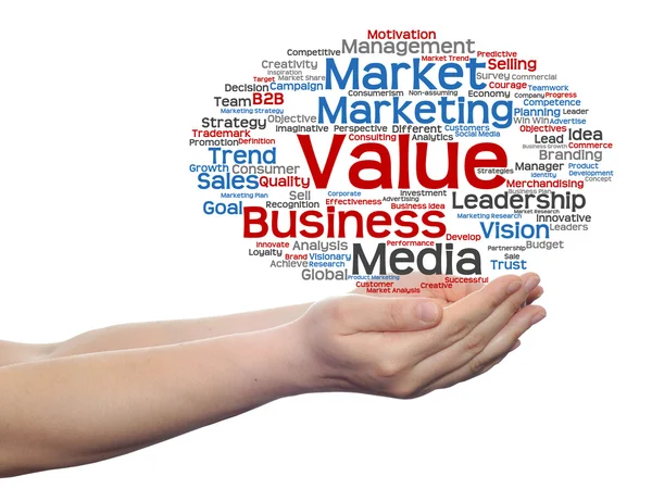 Marketing word cloud — Stock Photo, Image