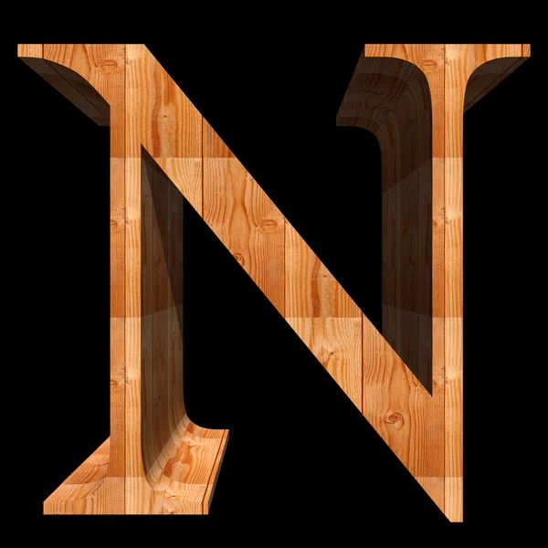Houten bruin lettertype — Stockfoto