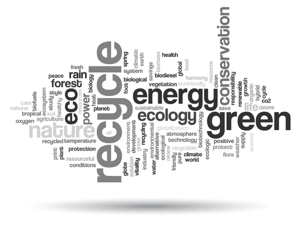 Ecology, conservation word cloud — Stock Photo, Image