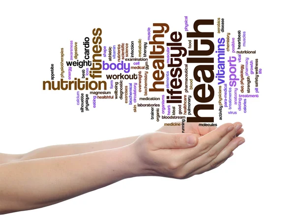 Nutrition or diet word cloud — Stock Photo, Image