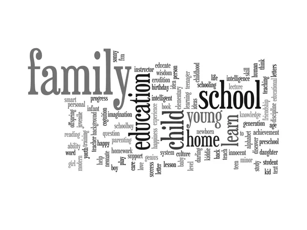 Family abstract word cloud — Stock Photo, Image