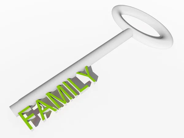 White  family key — Stock Photo, Image