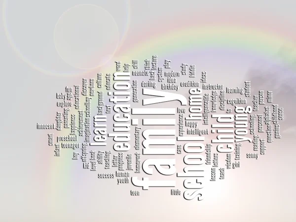 Istruzione Word Cloud — Foto Stock