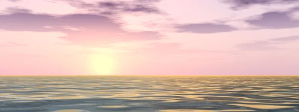 Прекрасний морський пейзаж і небо — стокове фото