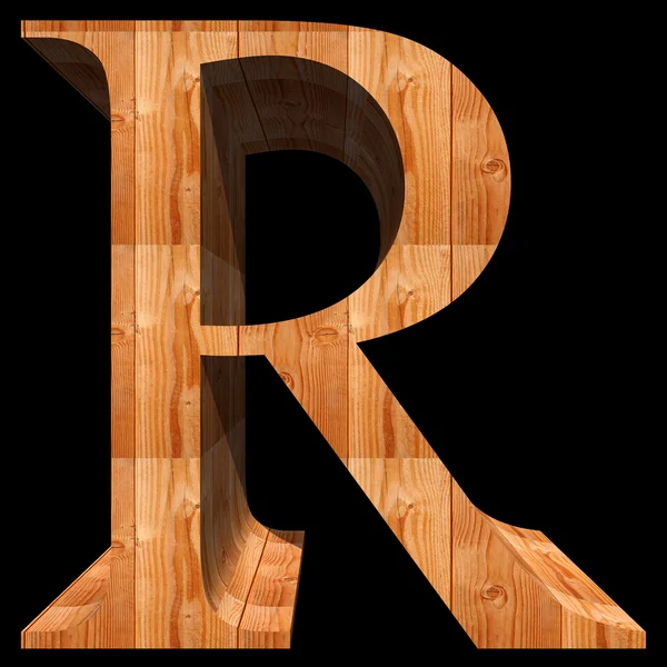 Font marrone in legno — Foto Stock