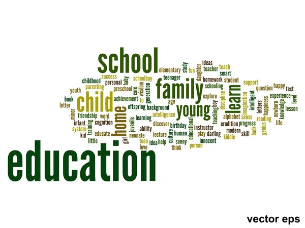 Education word cloud — Stock Vector