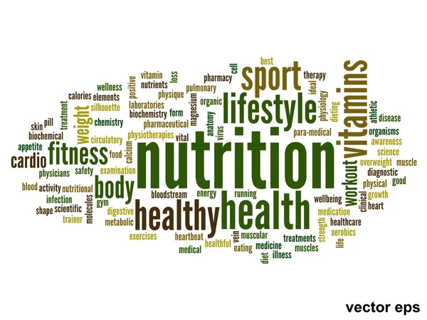 Health word cloud — Stock Vector