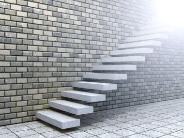 Beton merdiven veya adımları