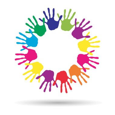 Renkli el ile yapılan daire