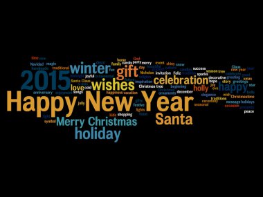 mutlu yeni yıl kelime bulutu
