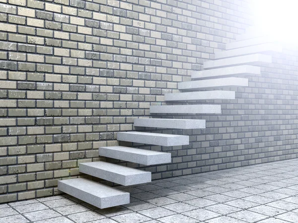 Escalier ou marches en béton — Photo