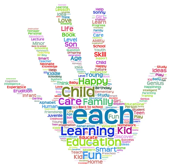 Educación Word Cloud — Foto de Stock