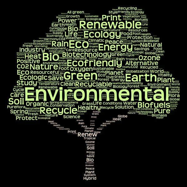 Texto de reciclagem ou energia — Fotografia de Stock