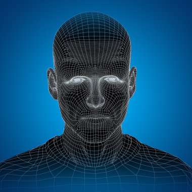 Tel kafes genç insan