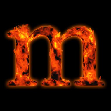 Yanan ateşi yazı tipi