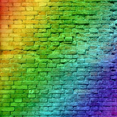 Grafiti eski eski tuğla duvar