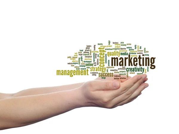 Marketing word cloud — Stock Photo, Image