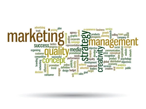 Marketing word cloud — Stock Photo, Image