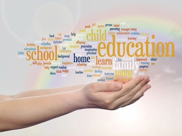 Education abstract word cloud — Stock Photo, Image