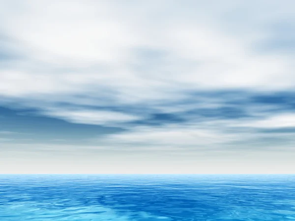 Onde d'acqua e cielo — Foto Stock