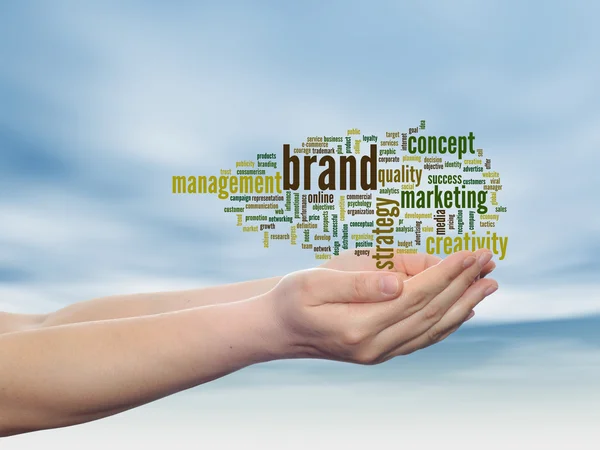 Marketing word cloud — Stock Photo, Image