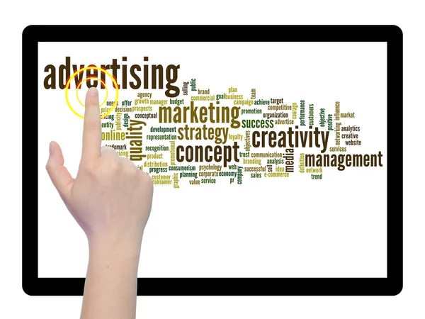 Advertising word cloud — Stock Photo, Image