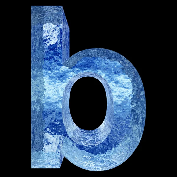 Ice font part, lettera b — Foto Stock