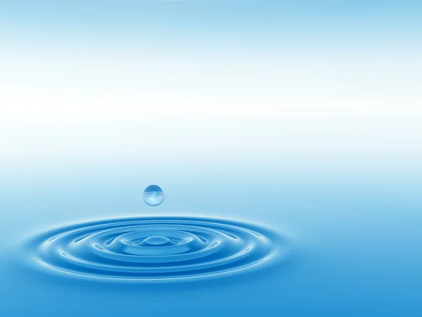 drop falling in water with ripples