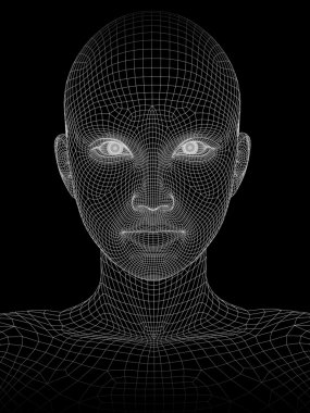 Tel kafes insan kadın kafası