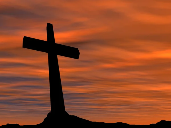 Silhueta símbolo religião i — Fotografia de Stock