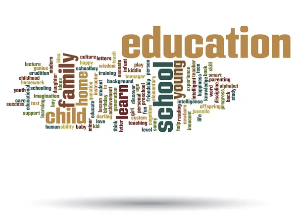 Educación Word Cloud —  Fotos de Stock