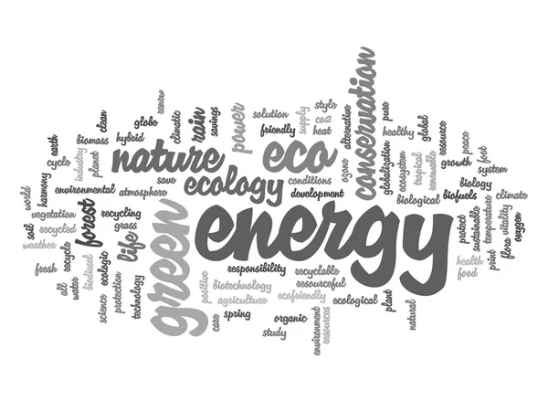 Ecología palabra nube —  Fotos de Stock