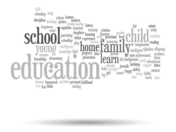 Education abstract word cloud — Stock Photo, Image