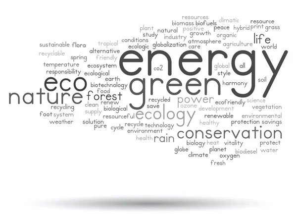 Ecología palabra nube —  Fotos de Stock