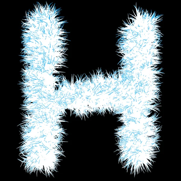 冻的草酷字体 — 图库照片