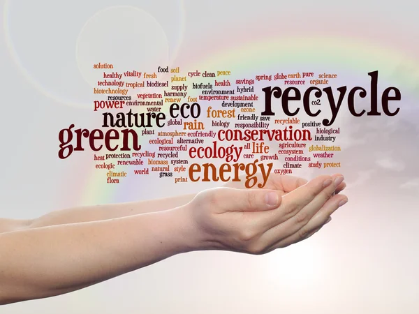 Ecology word cloud — Stock Photo, Image