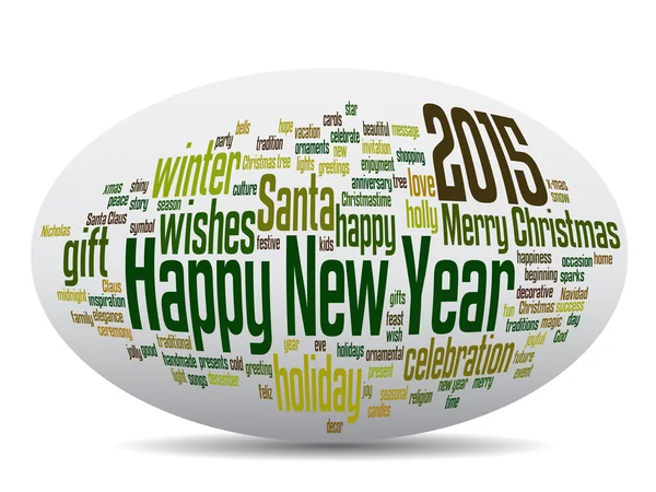 Feliz Año Nuevo Texto — Foto de Stock