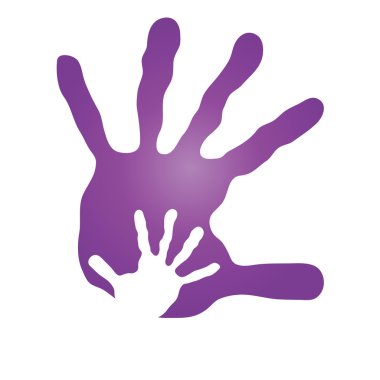 Anne ve çocuk elleri yazdırır