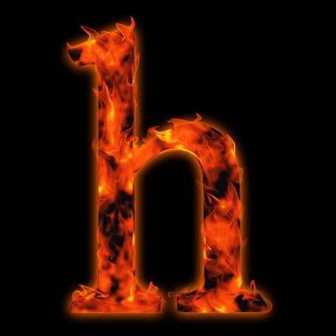 Yanan ateşi yazı tipi