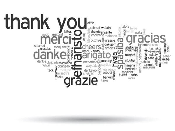 Thank you word cloud — Stock Photo, Image