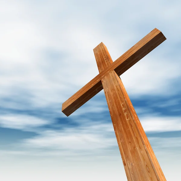 概念的木十字架 — 图库照片