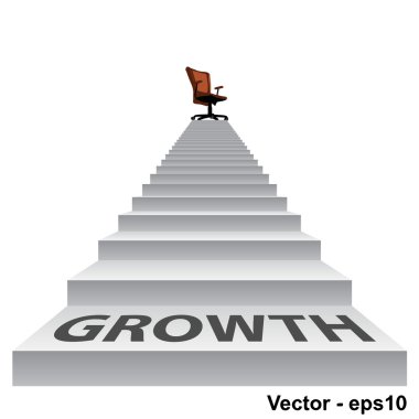 bir sandalye ile beyaz merdiven