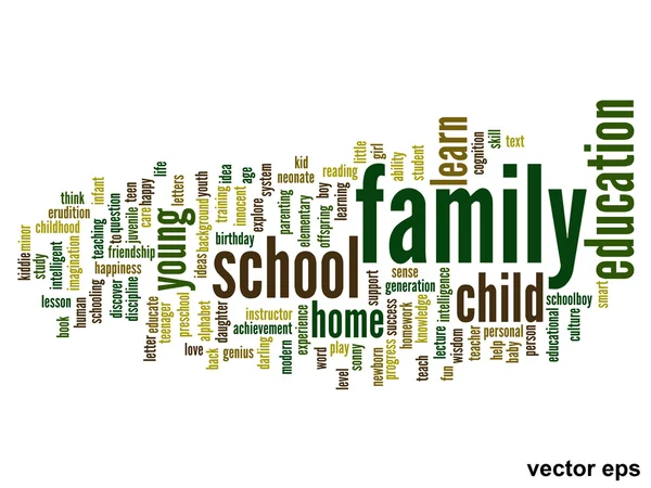 Educación Word Cloud — Vector de stock