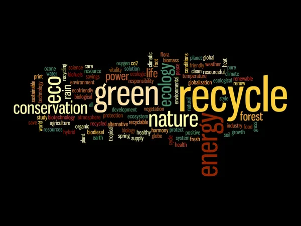 Ecology  word cloud t — Stock Photo, Image