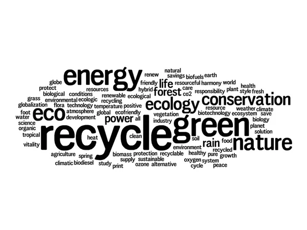 Ecology  word cloud t — Stock Photo, Image