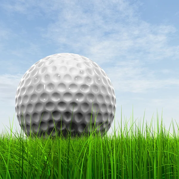 Bola golf di cakrawala — Stok Foto