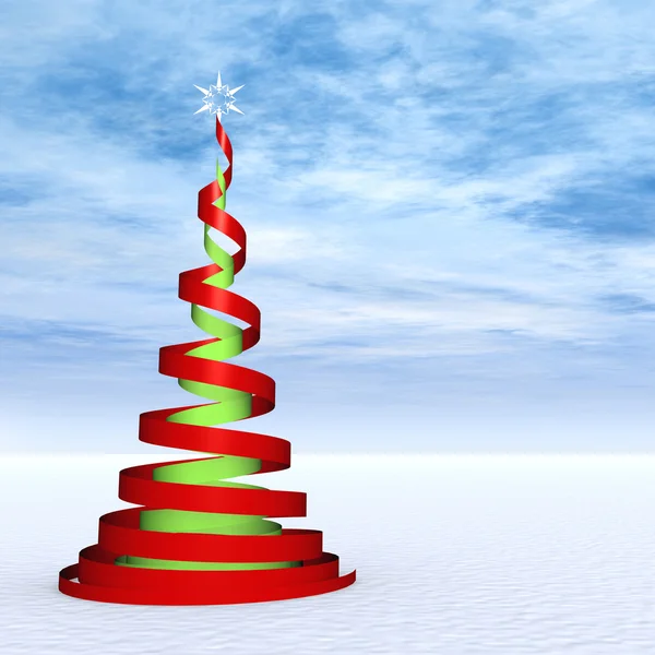 Albero di Natale a spirale — Foto Stock