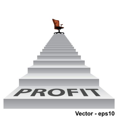 bir sandalye ile beyaz merdiven