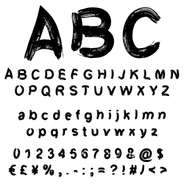 Handgeschreven, schets lettertype — Stockfoto