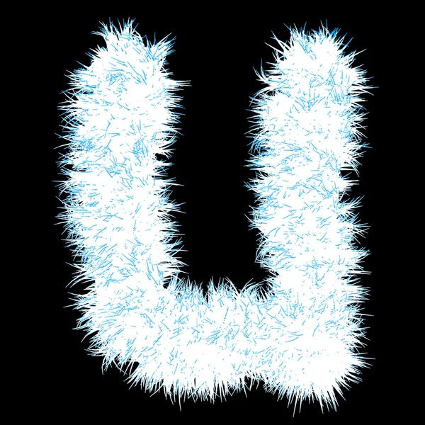 Font part, letter u — Stockfoto